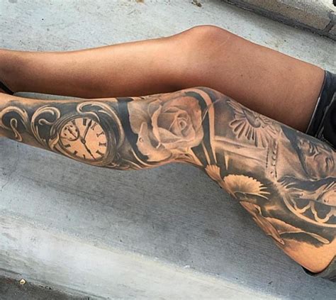 Geometric Tattoo Pattern. . Leg tattoo pinterest